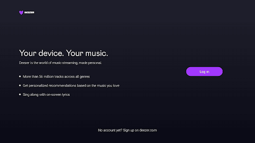 Deezer for Android TV