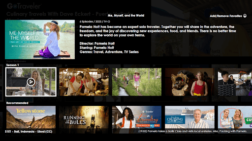 GoTraveler for Android TV
