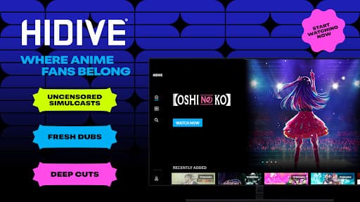 HIDIVE: Stream Anime and More!