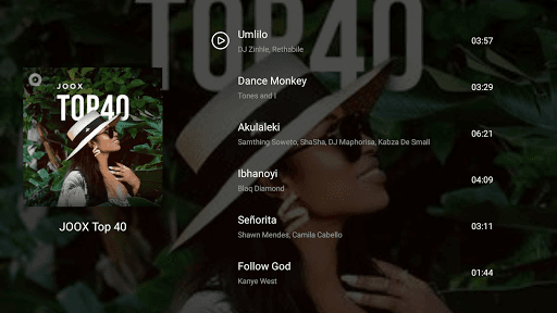 JOOX Music for TV