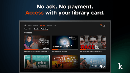 Kanopy for Android TV