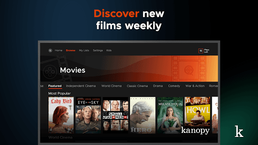 Kanopy for Android TV