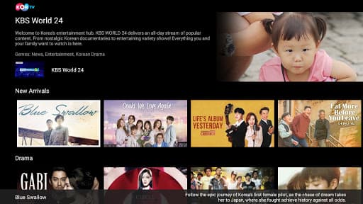 KORTV for Android TV