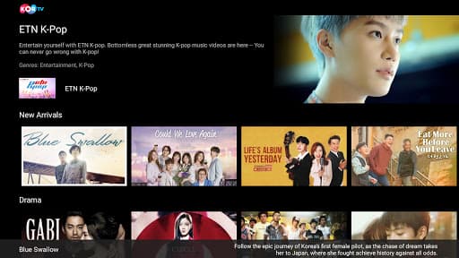 KORTV for Android TV