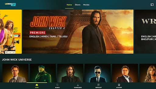 Lionsgate Play: Movies & Shows