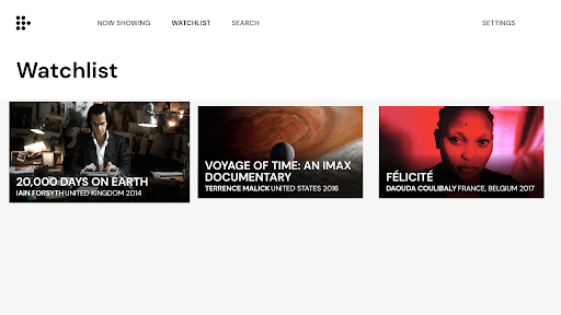 MUBI: Curated Cinema