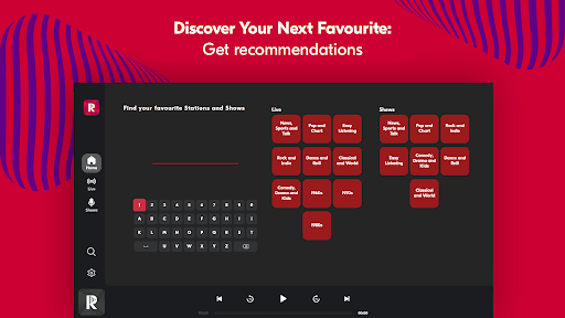 Radioplayer for TV