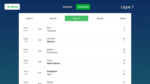 SKORES - Live Football Scores