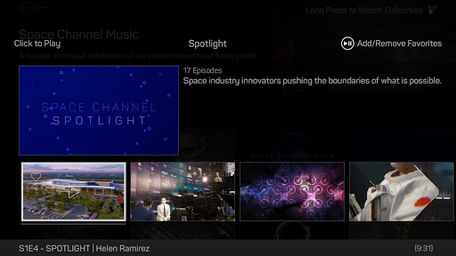 Space Channel for Android TV