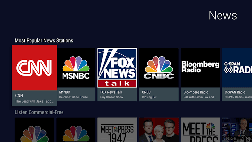 TuneIn Radio: News, Music, Sports & AM FM Stations