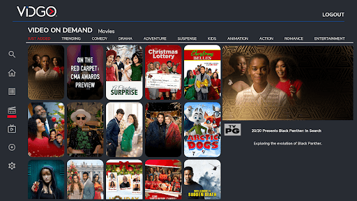 Vidgo for Android TV