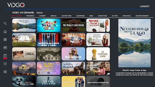 Vidgo for Android TV