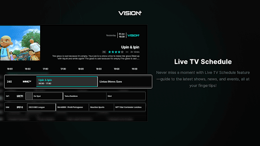 Vision+: Nonton TV & Streaming