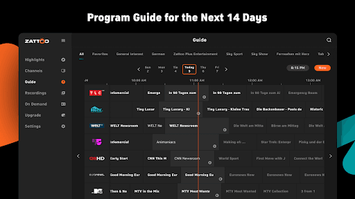 Zattoo - TV Streaming App