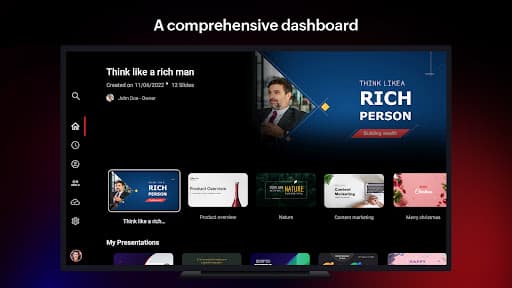 Zoho Show for Android TV - Presentation viewer