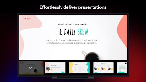 Zoho Show for Android TV - Presentation viewer